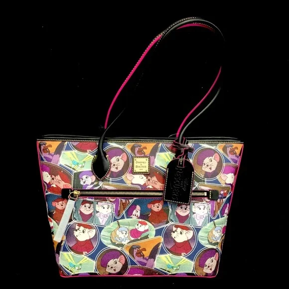 2022 Disney Parks Dooney & Bourke The Rescuers Bianca & Bernard Tote Bag - NEW - Picture 1 of 5